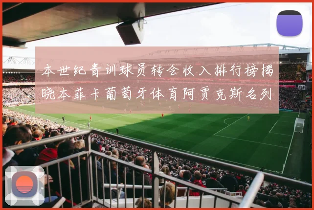 本世纪青训球员转会收入排行榜揭晓本菲卡葡萄牙体育阿贾克斯名列前茅
