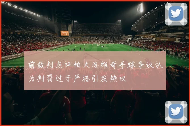 前裁判点评帕夫洛维奇手球争议认为判罚过于严格引发热议